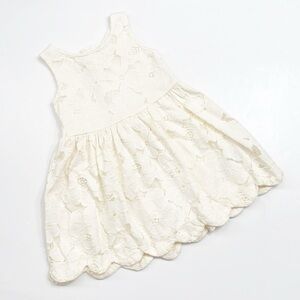 Cat & Jack toddler girls cream lace dress